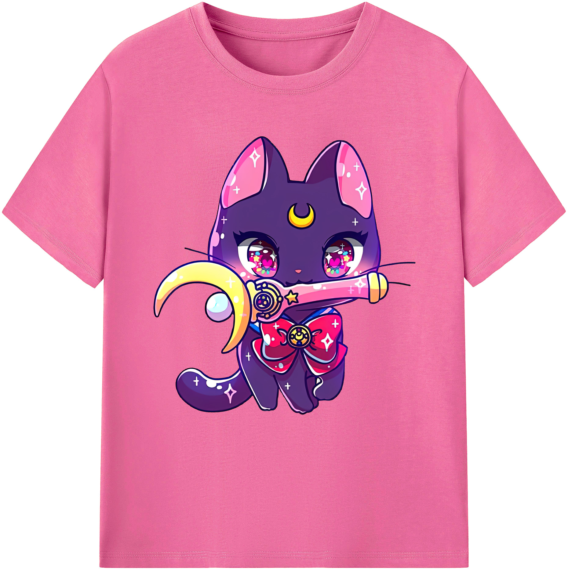 （画像用） 美少女戦士セーラームーン Sailor Moon レディースカジュアルプリントTシャツ（綿100％）